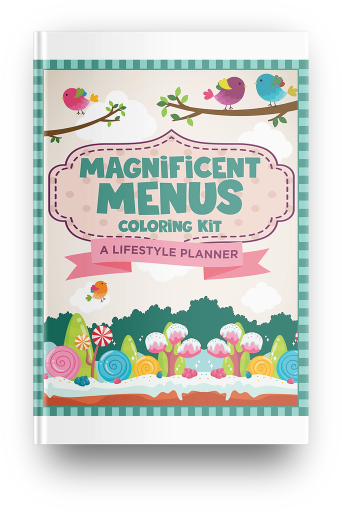 Colorful Magnificent Menus Planner - 35 Page Printable Digital Planner