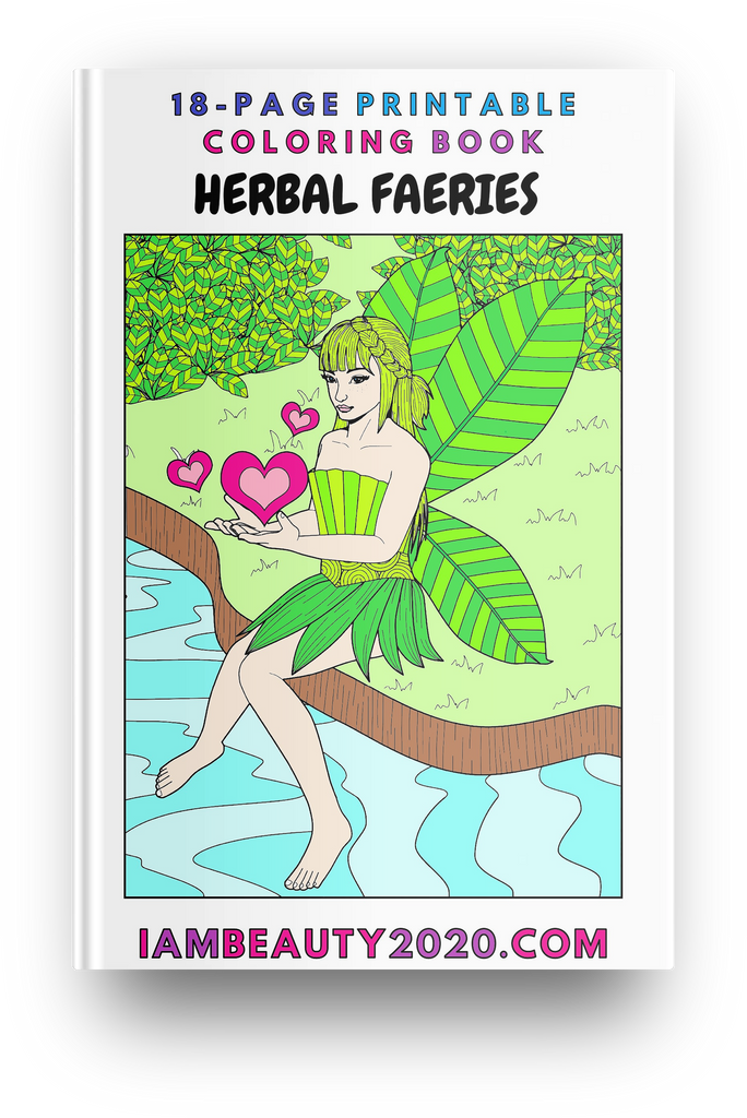 Herbal Fairies Printable Coloring Book Pages - PDF Download