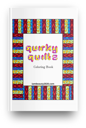 Quirky Quilts - Quilt-Themed 20-Page Coloring Book PDF Printable