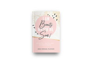 I Am Beauty Watch Me Soar! Skincare, Beauty & Wellness 2022 Annual Planner- Digital PDF Version